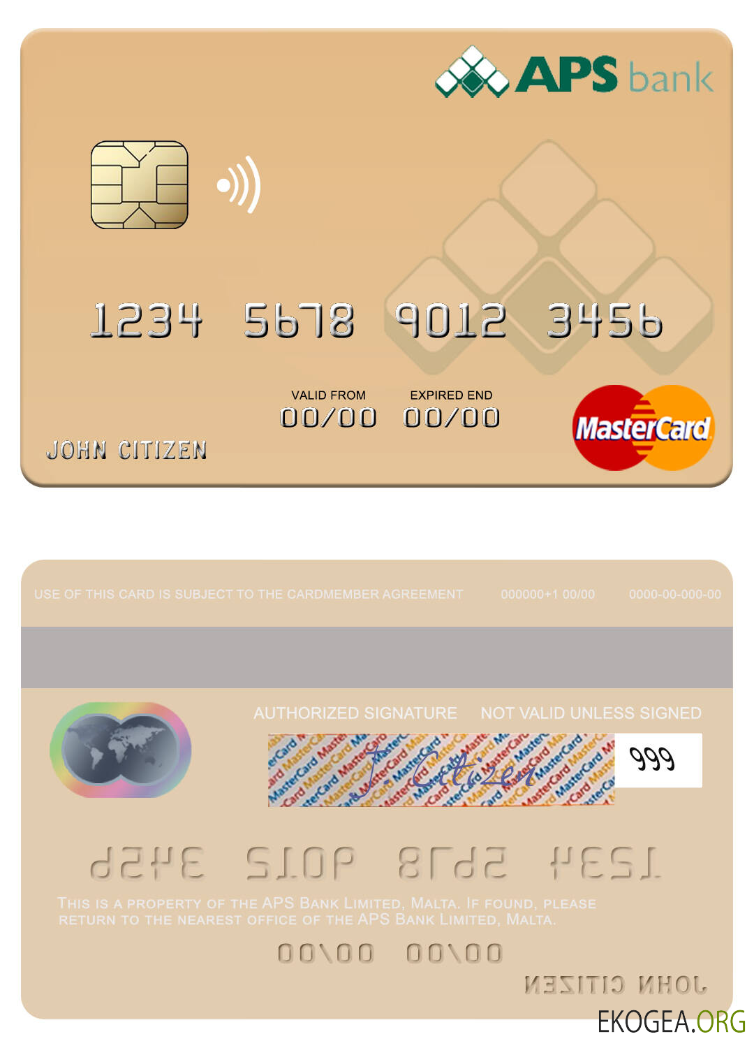 Carte master de Malte APS Bank Limited